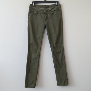 Prana Kara Jean Olive Green Size 0 / 25 Stretch Denim